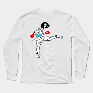 Taekwondo Woman Long Sleeve T-Shirt